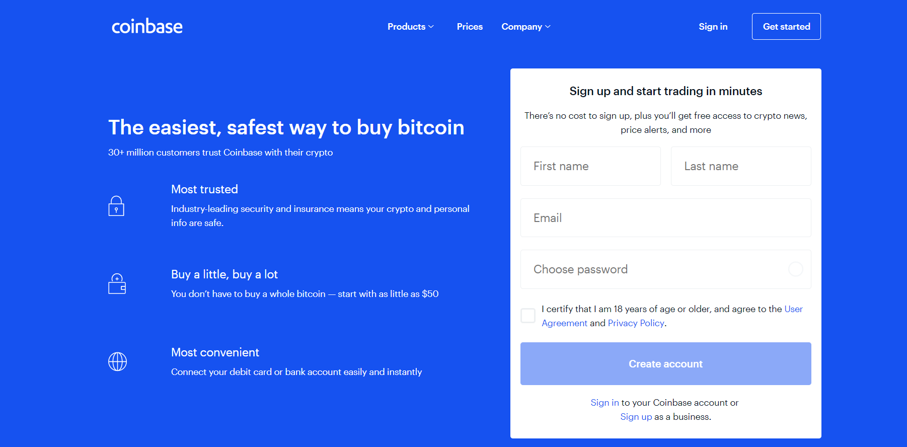 Coinbase registration explained step by step